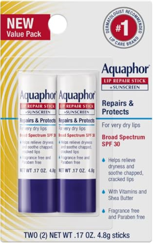 Aquaphor Lip Repair & Protect Tube Blister Card Twin Pack 10g