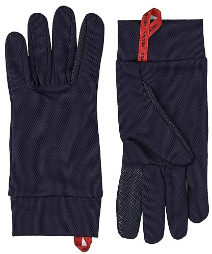 Hestra Touchscreen-Handschuhe: Touch Point Dry Wool Liner Base Layer Run Wandern Ski, Navy, 9
