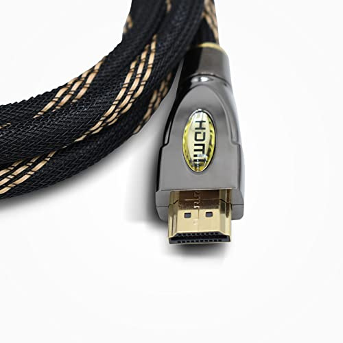 DragonTrading Metre Professional Gold HDMI Cable High Speed Ultra 4K v2.0/1.4a 3D 2160p Compatible with PS4 SKY HD 4K Ultra HD Ethernet Audio Return (5 metre)