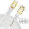 JONIFUN 10m Câble Ethernet CAT7 Câble Réseau RJ45 10Gbps 750MHz STP Blindage Compatible Cat5/Cat5e/Cat6/Cat6a pour Routeur,Switch,TV Box,PC - 10 Mètres Blanc - avec des Cordon Clips