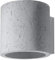 SOLLUX lighting Wandleuchte Innen Wandlampe Beton 1 Flammig Grau ORBIS