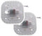 2-Pack LED Modul, Deckenumbausatz mit Magnet, LED Panel, AC 165-265V, 6.2 Zoll, 24 Watt, 2200 Lumen, 6500K Kaltweiß, nicht dimmbar,2 Pcs