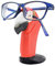 VIPbuy Lustige Brillenhalter Holz Handgeschnitzt Brillenständer Tierform Sonnenbrillenhalter und Brillenablage Gläser Aufbewahrung Geschenk für Kinder Schreibtisch Heimbüro Deko (Papagei)