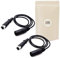 X2 Cable d Alimentation rallonge XLR 4 Broche alim 4 pin 12v 24v 48v 1 Mètre Male Femelle - ADAPTOUT Marque FRANÇAISE