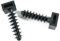 Pack of 100 Black Cable Tie Masonry Screw Mounts for up to 9 mm Cable Tie, Press/Push/Tap Fit, UK Made Premium Fixing Plug