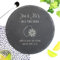 eBuyGB Personalised Slate Gin & Tonic Chopping Board Gift, Round Serving Board, Laser Engraved Chopping Block