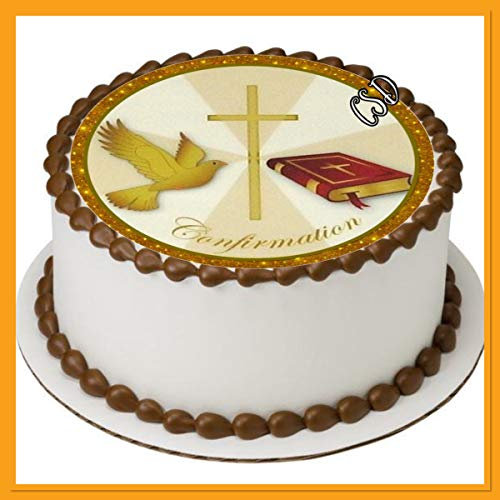 Tortenaufleger Konfirmation, Essbares Tortenbild, Fototorte, Zuckerpapier
