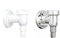 Washing Machine/Dishwasher Waste Pipe Drain Trap/with Non Return Valve / 90° Degree Angle Fitting/Plastic Self Cutting Out Nozzle Valve/Available in White and Chrome. (Chrome)