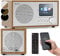 Auna Radio, Tragbares Internetradio, DAB mit Bluetooth, DAB/DAB+/FM mit Stereo-Lautsprecher, Küchenradio mit HCC Display, Digitalradio Klein, DAB Plus Radio mit Fernbedienung