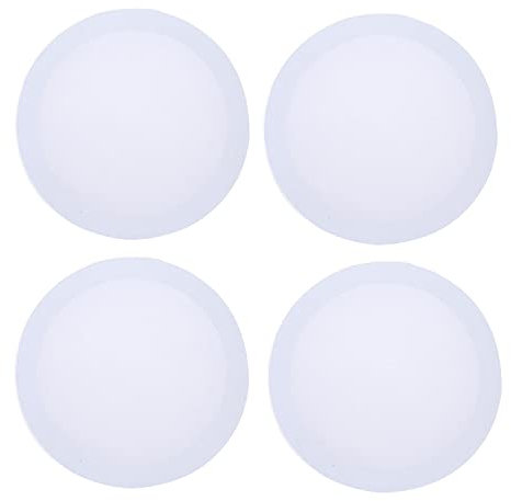 Lot de 4 toiles vierges pour artiste - 25 cm - Cadre rond - Pour peinture à l'huile acrylique