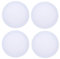Lot de 4 toiles vierges pour artiste - 25 cm - Cadre rond - Pour peinture à l'huile acrylique