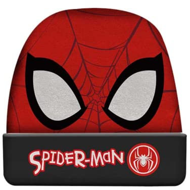 Marvel Spiderman Mütze für Jungen, Winterset für Kinder und Jugendliche, Winteraccessoires für Kinder, Mütze Leuchtet im Dunkeln