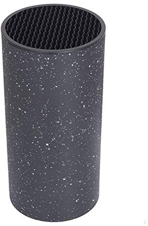 Knife Blocks, Slot Design for Scissors and Sharpeners Without Knives Universal Knife Block Holder with Unique (Black)