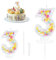 Yiran Pastel Pearl Sequin 3rd Birthday Candles for Girl, Number 3 Candle, Macaron Candles, Number Birthday Candles for Cakes, 3 Birthday Candle, Cake Candles Cake Topper Decorations for Birthday Party
