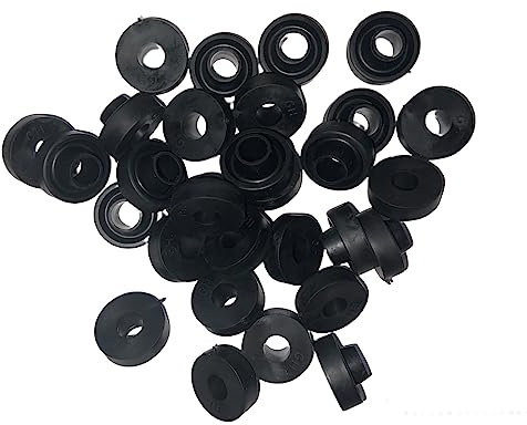 EPDM Dichtung Stockschrauben M8 M10 M12 Schwarz UV Witterungsbeständig Solar (M8 (25 Stück))