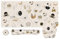 Anyshock Desk Mat, Gaming Mouse Pad with Wrist Rest, Keyboard Wrist Support, 4 in 1 Ergonomic Desk Pad Large with Coaster Set, Non-Slip for Office Home, Evil Eye
