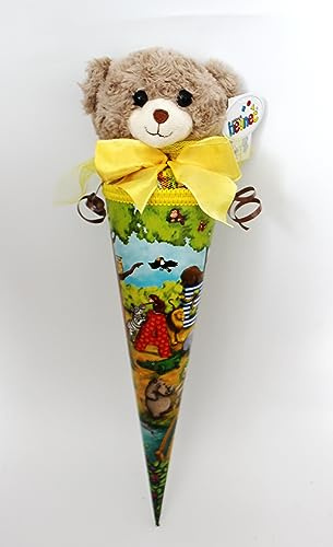 101650 Schultüte ABC 35cm mit Teddy zum Schulanfang Kita Studium Geschwistertüte Geschenk Ausbildung