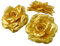 Wambere 20 Stück Künstliche Blumen Rosen,Kunstblumen Rose Blumenköpfe Fake für Hochzeit Party Valentine's Day Nach Hause Halloween Vase Tischdeko Thanksgiving Zuhause Dekoration,Gold