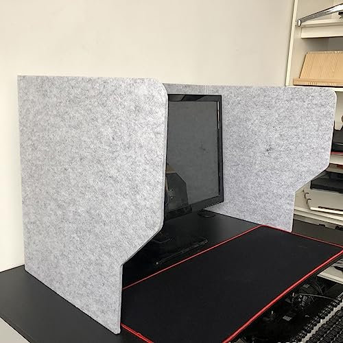 Büro-Trennwand, akustische Schreibtisch-Trennwand, Schreibtisch-Sichtschutzpaneel, 60/80/100 cm, Dicke 9 mm, freistehende Arbeitsplatz-Trennwand, für Schulen oder Büros