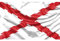 Bandera Borgoña - Cuz de San Andres o Aspa de Borgoña | Bandera de tela grande tamaño: 150x90 cm…