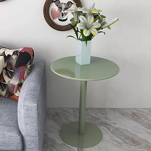 DMCHENGMA Stehtisch, rund, grün, Kneipentisch aus Metall und Eisen, Cocktailtisch mit Stabiler Basis, Freizeittisch im modernen Stil, leicht zu montierender Beistelltisch für kleine Räume(60x60x72cm)
