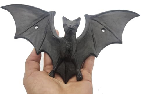 Womeet Gusseisen Fledermaus Einzelhaken Aufhänger Tierform Jacke Hut Haken Schweres Eisen Kunst Halloween Dekorative 1 Stück