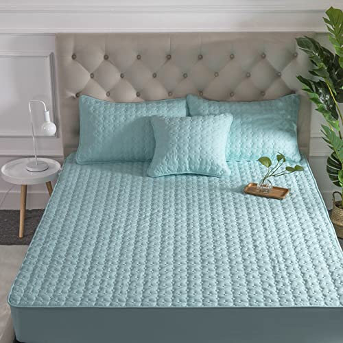 Premium Mikrofaser Matratzenauflage mit Spannumrandung ideal für Boxspring- und Wasserbetten 180x200cm + 15cm 100% Polyester