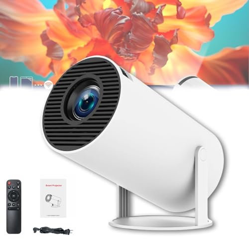 Cinemaster Pro - 4k Smart Movie Projector Hdr, Nexvision Projector 4k Home Cinema, Mini Projector 4k Wifi Bluetooth, Auto Keystone with Wifi 6 Bt 5.0, Low Noise, 180 Degree Flip (1pc)