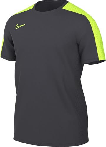 Nike Herren Dri-Fit Academy23 SS Br T-Shirt, Anthracite/Volt/Volt, L