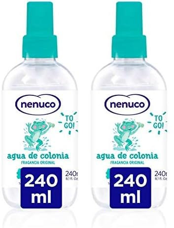 Nenuco Agua de Colonia recomendado para Bebés Recién Nacido (A partir de 3 meses), Fragancia Original - Formato Spray 240 ml (Paquete de 2)