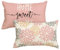 Artoid Mode Rosa Dahlien Blumen Frühling Kissenbezüge 2er Set, 30x50 cm Zierkissenbezug Cushion Cover Couch Wohnzimmer Außenbereich Deko