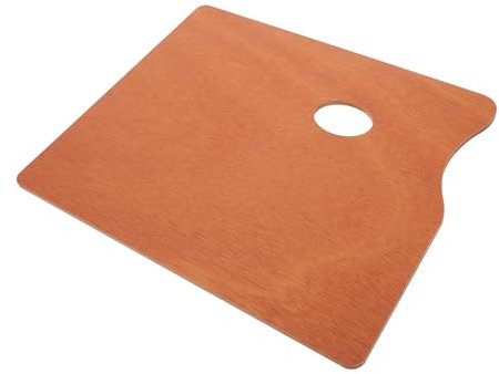 Holzpalette Holzfarbe Ölfarben-Palette Make-up-palettenablage Glaspalette Farbwannen Für Paletten Zum Lackieren reiseset Farbsparer Beige Operitacx