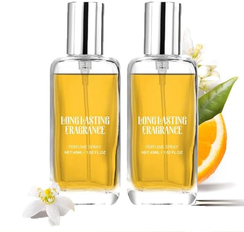 Eau de toilette Fleur d'oranger, 2025 Nouveau Eau de toilette femme, Florale & Lumineuse, Coffret cadeau, Parfum Femme Fleur d'Oranger, Eau De Parfum Femme, Brume Parfumée pour Femme (2PC)