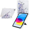 Mldjomid Hülle für iPad mini (A17 Pro) 2024/ iPad mini 6 (2021) 8.3 Magnetische Ständer Tablette Schutzhülle mit Stifthalter, 5-in-1 Multi-Angle Folding Cover [Auto Wake/Sleep], Lila Blume