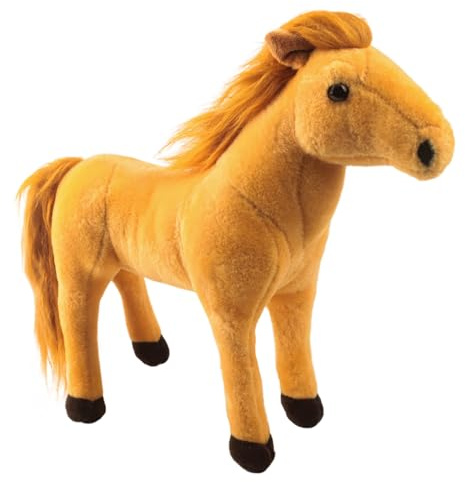 Clvsyh Pferd Kuscheltier, Pferd Plüschspielzeug, Plüschtier für Kinder, 26cm