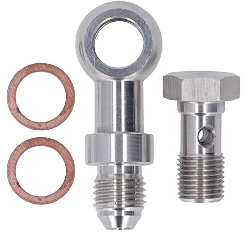 GLOGLOW Turbolader-Racing-Hohlschraubensatz, Präzisionsgefertigt, Passend für, Passend für EVO 1–10 4G63T 4B11T Motor, Robustes Material für Mechanik