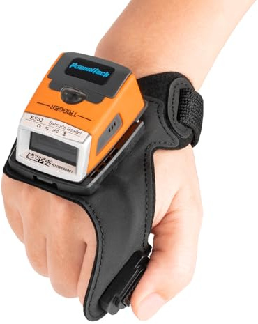 Posunitech ES02 Handschuh-Barcodescanner, Wireless Bluetooth 2D Scanner | Schutzart IP65, Für Lager, Fertigung, Transport, 2D Hochleistungsscanner