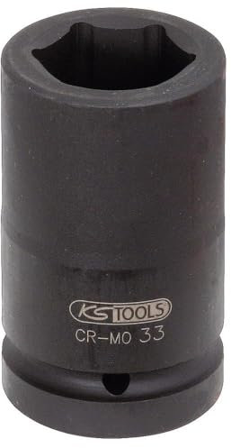 KS Tools 515.1846 - Douille longue à chocs 6 pans 1 - 46mm - En Chrome Molybdène - Tête brunie - Uniquement pour utilisation à chocs