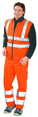 Planam 2071056 Warnschutz Winterweste, Uni Orange, Größe XL
