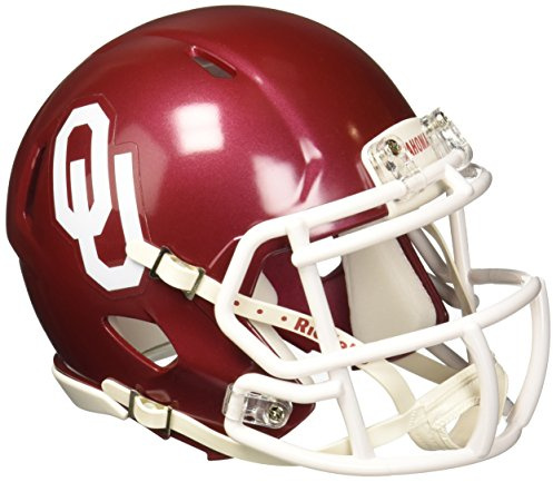 Riddell NCAA Oklahoma Sooners Speed Mini Helmet, 7.5 x 6.5