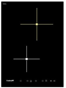 Foster S4000Domino Piano a Induzione, Vetro, Nero, 60x43x8 cm