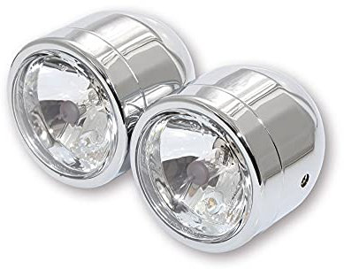 SHIN YO Doppelscheinwerfer 90mm – Metallgehäuse – E-Zulassung – 12V