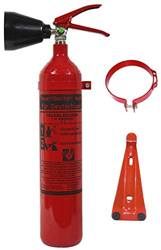 Andris 2 kg extincteur avec Pictogramme ISO pour Informatique Co² – installations