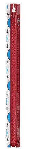 Opti P60-45-00750 Reißverschluss, 100 Prozent Polyester, 00750 Rot, 45cm