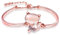 ATEIELLI“Chat Mignon”Bracelet Femme Plaqué Or Rose Opale JWB91