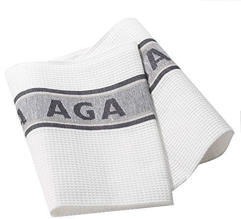 Traditional Aga White Tea Towel
