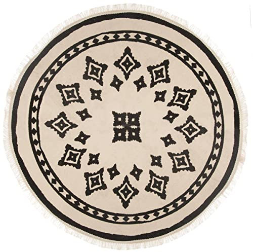 Atmosphera - Teppich Nomade - Baumwolle - D90 cm - Mehrfarbig
