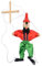 12 Pezzi di BURATTINO Piccolo in Legno E SPAGO Pinocchio con Filo MARIONETTA Piccolo 16cm DIY Idea Regalo BOMBONIERA