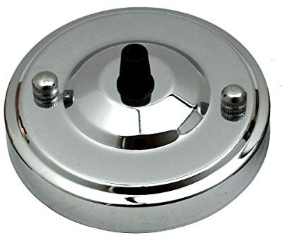 DC VOLTAGE Vintage Chrom-Deckenleuchte mit Rosen-Design, 108 mm Durchmesser, für Deckenleuchte, Hängelampen und Laternen