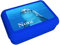 CreaDesign, Kinder Brotdose, Lunchbox, Vesperbox blau mit Fächern Einsatz, ideal für Kita, Kindergarten und Schule, Delfin, 13,9 x 19 x 7 cm, Volumen 1 Liter